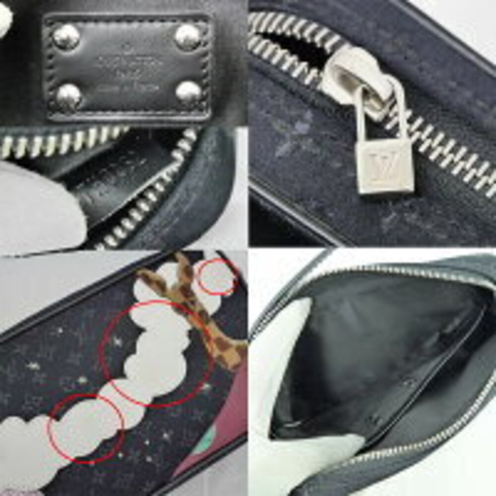 Louis Vuitton Contes de Fes Pochette Monogram Satin Handbag Shoulder Bag Black - Picture 6 of 6